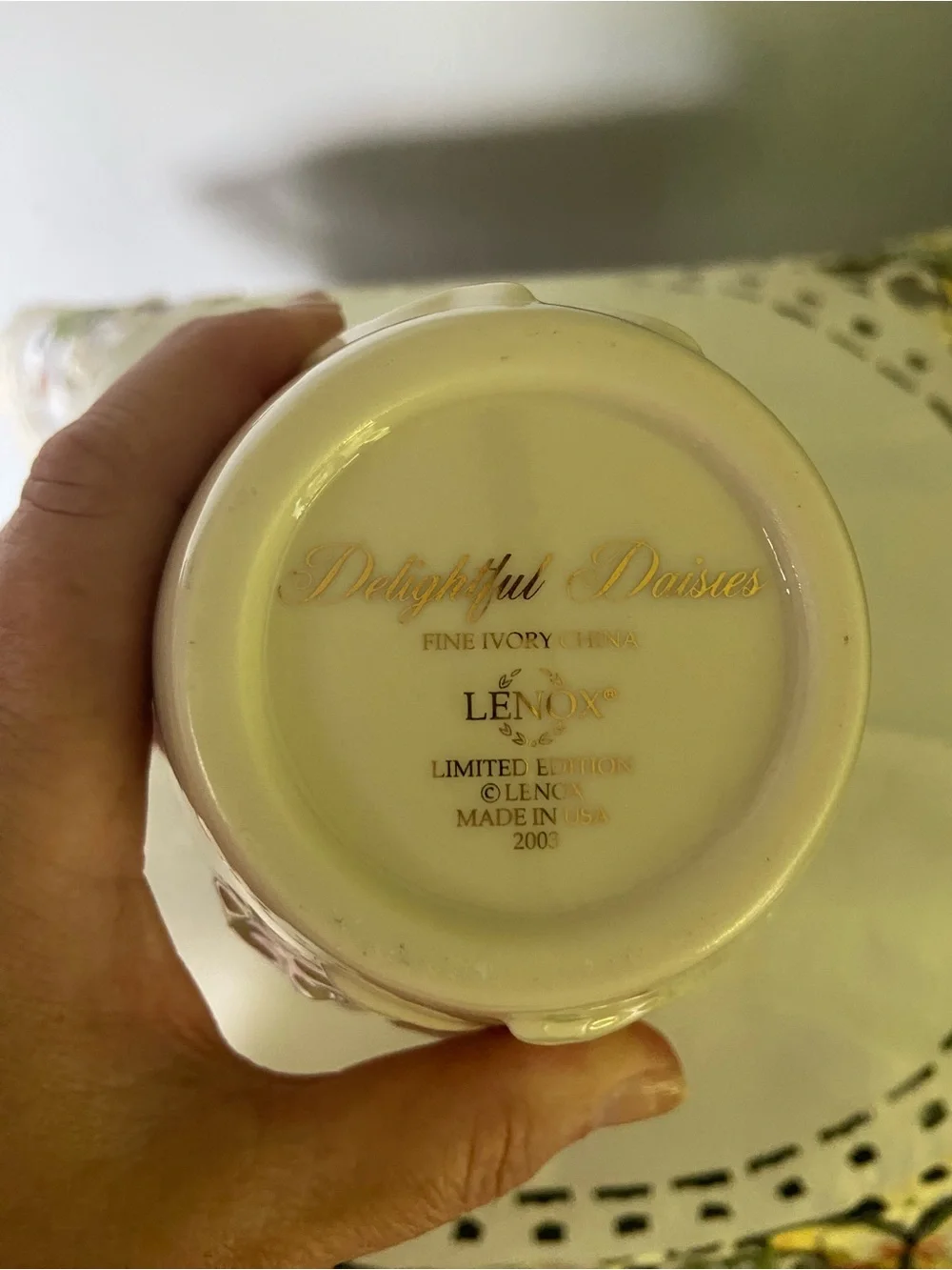 Lenox ceramic vase